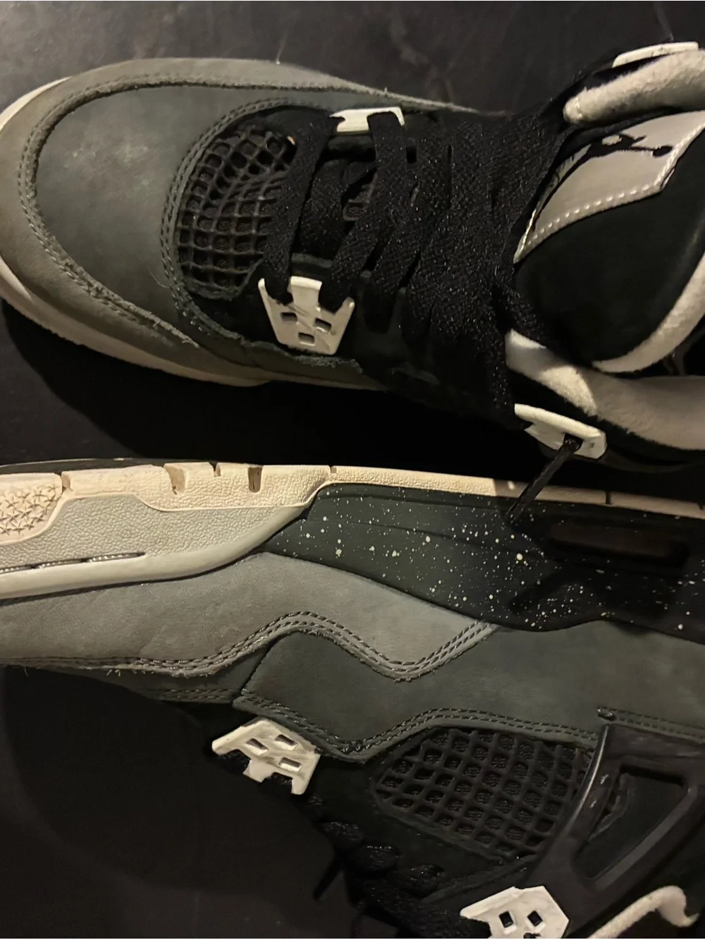 Jordan Kids' Retro Sneakers - Grey, Black, White